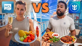 We Tried Two Cruise Ships At The Same Time | Norwegian vs Royal: The SHOCKING Truth About Both Ships