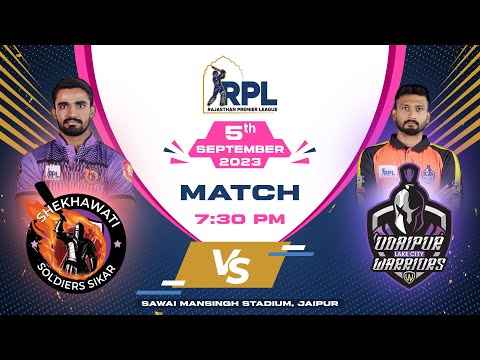 Shekhawati Soldiers Sikar  vs Udaipur Lake City Warriors Match #15 RPL  T-20
