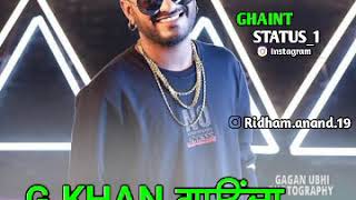 Chandigarh SHEHAR song by g Khan   status