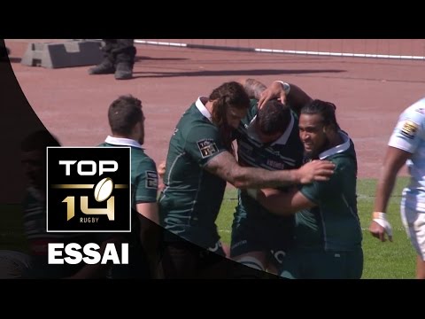 TOP 14 ‐ Essai Daniel RAMSAY (PAU) – Racing 92-Pau – J23 – Saison 2016/2017