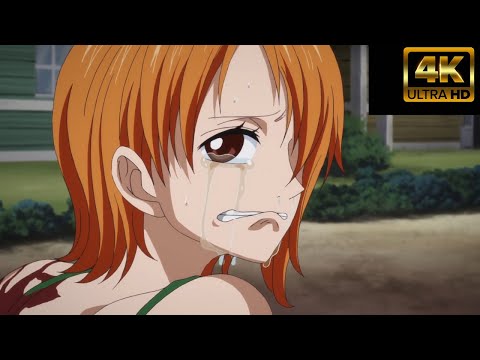 one piece nami asks luffy for help remastered (4K)