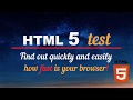 This is a individual TEST (HTML 5) for browsers speed!