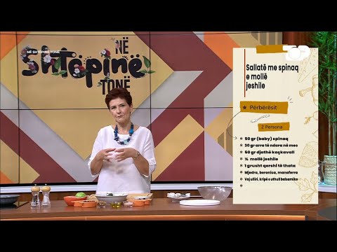 Receta nga Linda Fishta: Sallatë me spinaq e mollë jeshile – Në Shtëpinë Tonë