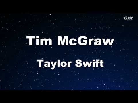 Tim McGraw -Taylor Swift - Karaoke【No Guide Melody】