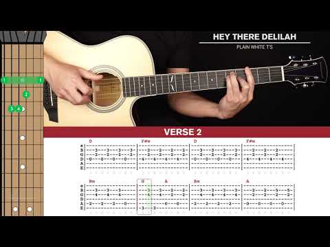 Hey There Delilah Guitar Cover Plain White T's 🎸|Tabs + Chords|