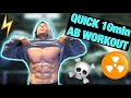 QUICK 10MIN WORKOUT FOR SHREDDED ABS | SAYING NO TO CAKE | WILDE SHREDDING EP. 3