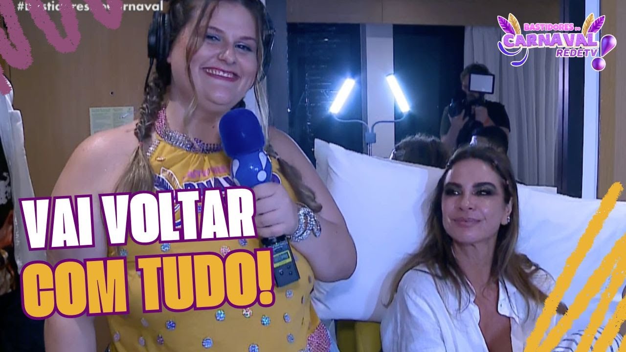 Antes de desfile, Luciana Gimenez recebe massagem em perna que acidentou: “Tá quase 100%”