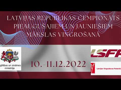 Atklāšanas ceremonija Latvijas Republikas čempionāts 10.12.2022.