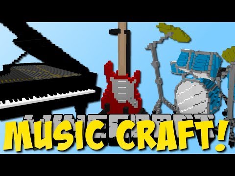 Minecraft MUSIC CRAFT MOD (Drums, Guitar, Piano) [Deutsch]
