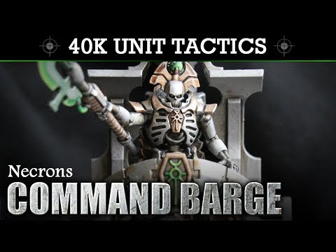 Necron Catacomb Command Barge Warhammer 40K 8th Edition Tactics & Unit Showcase