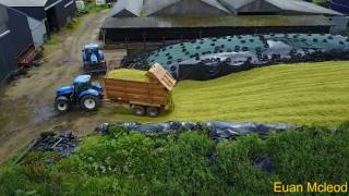 M & m bell contractors with Forage harvester at United Kingdom