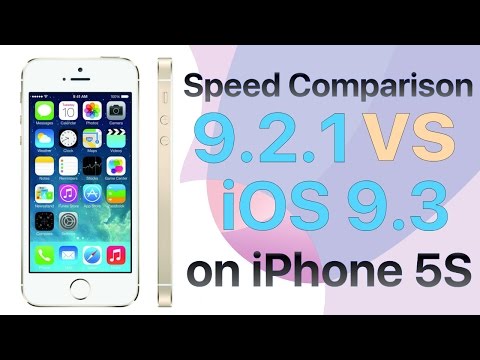iPhone 5S iOS 9.2.1 vs iOS 9.3 Final Version Speed Comparison Build 13E233 and 13E237