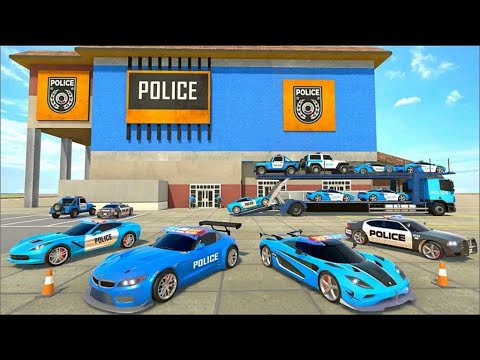 US Police Car Transport Game 2021: Car Truck Transport Simulator - Android Gameplay