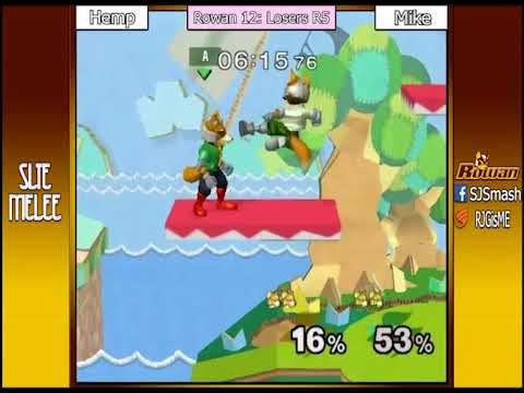 Rowan SSBM 12: Hemp (Fox) Vs. Mike (Fox) - Losers R5