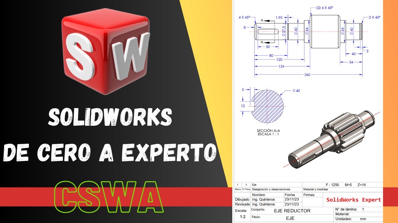 Curso SOLIDWORKS De Cero a Experto. Lección 29. Planos técnicos 2D.