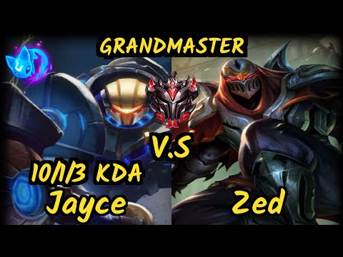 VGIA Milica (JAYCE) vs ZED - 10/1/3 KDA MID GAMEPLAY - EUW Ranked GRANDMASTER