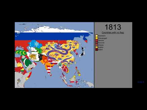 Asia: Timeline of National Flags 1440-2019