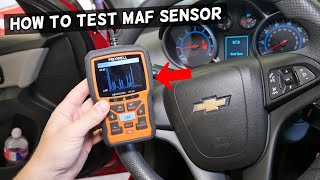 HOW TO TEST MAF SENSOR, MASS AIRFLOW SENSOR CHEVY, CHEVROLET, GMC, BUICK, CADILLAC