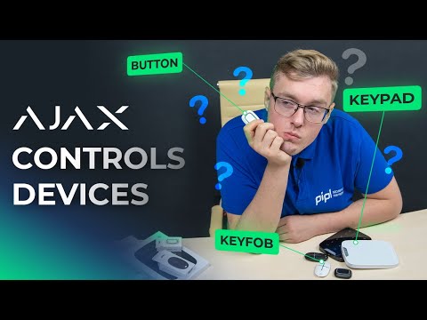 Ajax SpaceControl nuotolinio valdymo pultelis (baltas) video