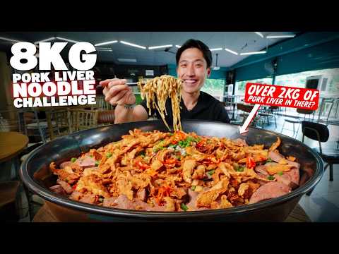 INSANE 8KG PORK LIVER NOODLE CHALLENGE! | BEST Pork Liver BCM in Singapore?!