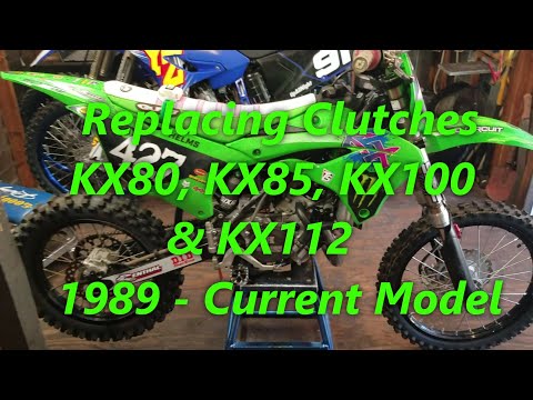 1:11 Clutch Replacement KX85 KX112 KX80 KX100 1989-2025. Installing new clutch plates. Kawasaki