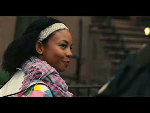 Pariah official trailer frame: Alike in violet club light, Brooklyn night rushing past