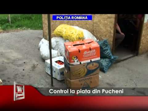 Control la piața din Pucheni