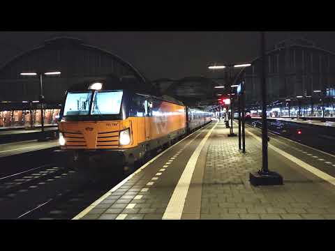 NS Vectron 193 766 with the NightJet to Zurich departing Amsterdam, NL 27/12/2021 [4K60]