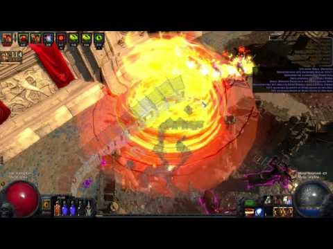 [PoE 2.3] Selfcast Burning Discharge ------- T15 Twin Colosseum Map Full Clear