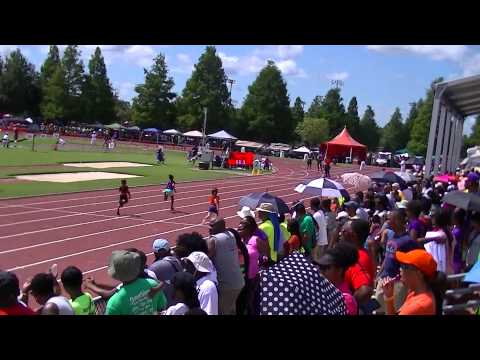 2014 AAU Club Championships Mayle Twin B 100m