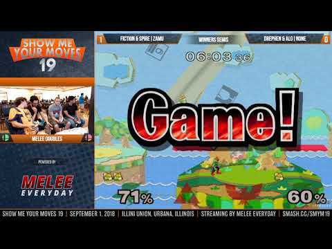 Show Me Your Moves 19 - Fiction & ZamU vs. Drephen & n0ne - SSBM - Winners Semis