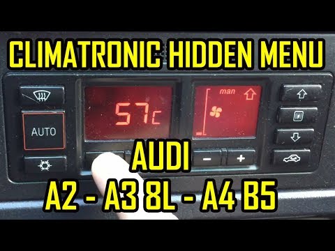 Audi A2 A3 8L A4 B5 Hidden Menu Climatronic All Codes