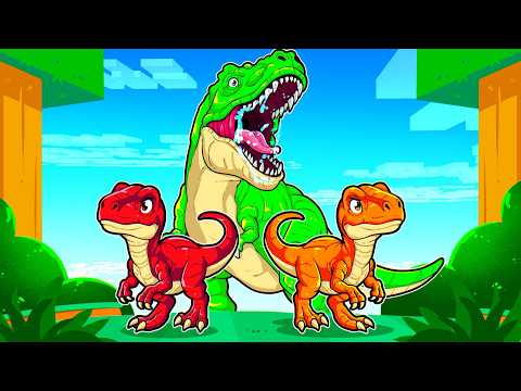 GUERRA DOS DINOSSAUROS NO MINECRAFT! ⚔️🦖