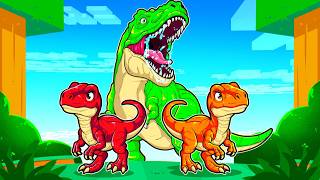 BATALHA DOS DINOSSAUROS NO MINECRAFT! ⚔️🦖