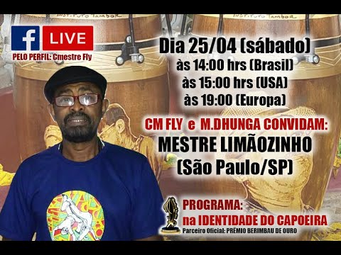 20ª LIVE NA IDENTIDADE DO CAPOEIRA - MESTRE LIMÃOZINHO