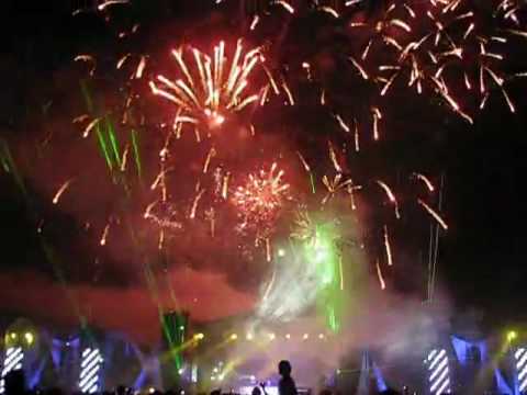 Ultramusic festival 2010. Открытие (салют)