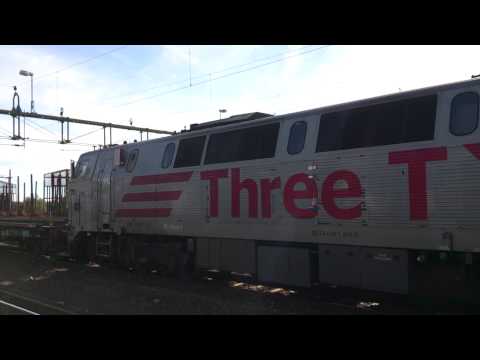 Heavy diesel locomotive.