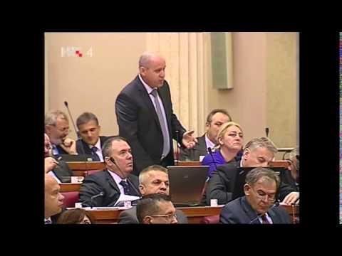 Pitanje Branka Bačića ministru Zmajloviću na aktualno satu | HDZ 2014