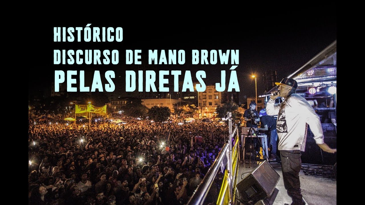 Mano Brown discursa pelas Diretas Já em São Paulo