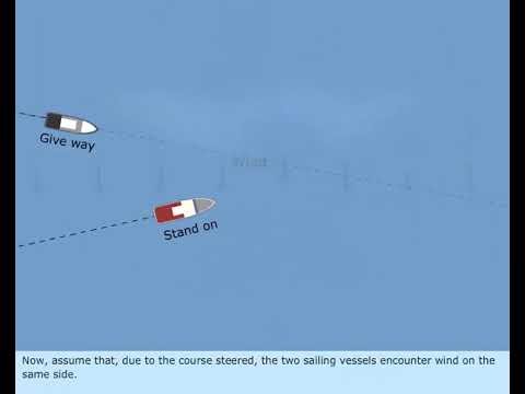 COLREGS RULE 12 - Sailing vessels | COLLISION REGULATIONS | MERCHANT NAVY KNOWLEDGE