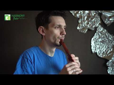 Whistle D rosewood - NEW ring "Deer in the forest"