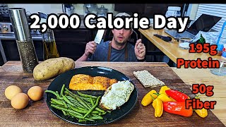 Eating 2,000 Calories In A Day With High Protein and Fiber