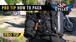 How to Pack Your Motorcycle : Pro Tip