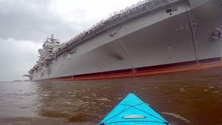 I got TOO CLOSE to a U.S. NAVY SHIP!!