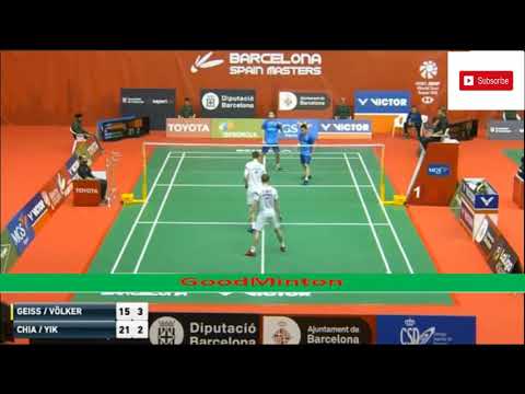 Aaron CHIA - SOH Wooy Jik VS Bjarne GEISS - Jan Colin VOLKER