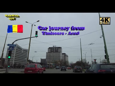 4K Car journey from Timisoara - Arad 😍
