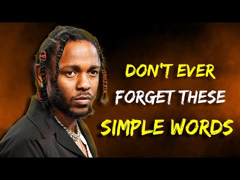 Kendrick Lamar - Speech Will Leave You SPEECHLESS - Best Life Advice 2023