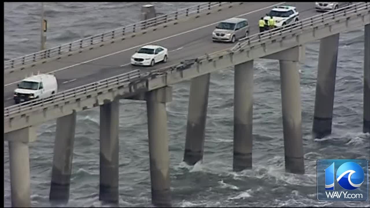 VIDEO: Chopper 10 at fatal tractor-trailer accident at CBBT