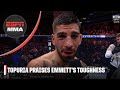 Ilia Topuria praises Josh Emmett's toughness after winning by unanimous decision | ESPN MMA