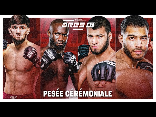 ARES 41 Ceremonial Weigh-In | Dasuyev vs Soumah in Paris